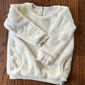 Fluffy faux fur sweater